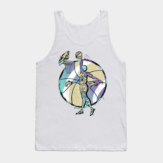 Purple Haze Legendary Baller Number 8 Tank Top by kenallouis